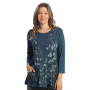 Jess & Jane Mineral Washed Tunic - M101 - Medium, Kelly Sapphire Blue