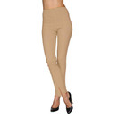 Mesmerize Pants with Front Ankle Slits and Front Zipper - 12, Khaki