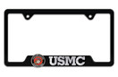 Elektroplate Marines USMC 3D Black Metal License Plate Frame