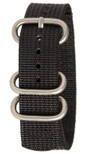 BERTUCCI Heavy Duty Two-Ply B-192 Black 19 mm - 3/4" Watch Band
