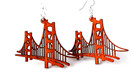 Golden Gate Bridge Earrings #1302 Tangerine