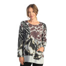 Jess & Jane Sublimation Boxy Top - Small, Savannah