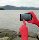 Foxglove touch screen eGlove (Small, Tulip Red)