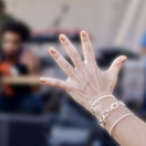 Maya J Harmony Trio Bracelets - Stack of 3 | White