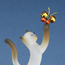 Siamese Cat w/ Butterfly Figurine