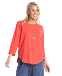 Jess & Jane Cotton Slub Weekend Top - WK2 - X-Large, Bittersweet