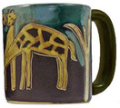 Mara Stoneware Mug - Giraffes - 16 oz