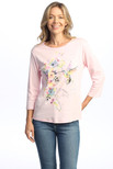 Jess & Jane Nantucket Cotton Tee Shirt Top - Large, Pink