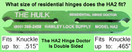 The Hinge Doctor HA2 for Residential Hinges. 