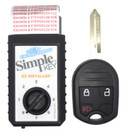 Simple Key, Key Fob and Key Programmer 3 Button Keypads, Key Replacement Remote Kit, Simple Key Programmer for Ford and Lincoln (EDGE KEY TYPE 1 - Lock, Unlock, and Panic Buttons