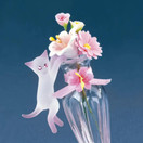 Cat & Vase Figurine