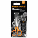 Fiskars Embroidery Curved, Length: 10 cm, For Right- and Left-handed Users, Stainless Steel Blade/Plastic Handles, Orange, Classic - 1005144