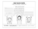 Handwriting Without Tears Learning Without Tears Gray Black Paper Trans K–Grade 1, Print Capitals & Numbers Practice Paper, Letter Formation, Beginning Handwriting- for School or Home Use