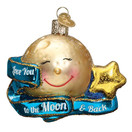 Old World Christmas Ornaments Love You to The Moon and Back Glass Blown Ornaments for Christmas Tree