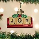 Old World Christmas Ornaments Joyful Scrabble Glass Blown Ornaments - Christmas Tree 