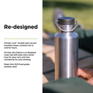 Klean Kanteen Insulated Classic 20oz (with Loop Cap) Brushed Stainless