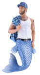 December Diamonds 55-55442 Merman Ornament, Trucker