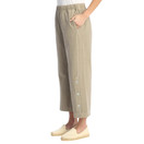Jess & Jane Weekend Crop Pant - WK13  Medium, Taupe