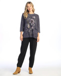 Jess & Jane Mineral Washed Tunic Top | M94 (X-Large, Ballet Violet)