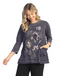 Jess & Jane Mineral Washed Tunic Top | M94 (1X, Ballet Violet)