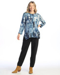 Jess & Jane French Brushed Knit Tunic | FB8 (X-Large, Mariposa)
