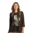 Jess & Jane Mineral Washed Tunic Top | M94 (Medium, Foliage Chocolate)
