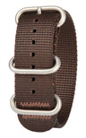BERTUCCI DX3 B-166 Defender Brown 22mm Nylon - Watch Band