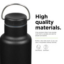 Klean Kanteen Insulated Classic 20oz (w/ Loop Cap) Black (Black)