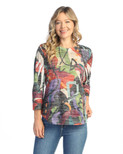 Jess & Jane Burnout Tunic Top, AJ2 (3X, Ponderosa)