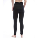 Full Length Fleece Womens Leggings, Seamless Gray/Black Leggings for Women, Warm High Waisted Knit Leggings | Small-Medium, Black