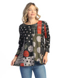 Jess & Jane Women's Layla French Brushed Knit Patch Pocket Tunic - 1X, Amelia