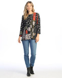 Jess & Jane Women's Layla French Brushed Knit Patch Pocket Tunic - 2X, Amelia