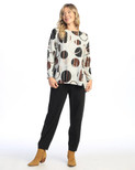 Jess & Jane French Brushed Knit Tunic - FB9 | 1X, Mocha