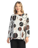 Jess & Jane French Brushed Knit Tunic - FB9 | 3X, Mocha