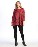 Jess & Jane Slinky-Like Knit Tunic | Medium, Ripples