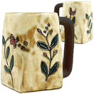 Wild Flowers 12oz Square Bottom Handcrafted Mug