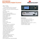 Uniden Bearcat BCD260DN Base/Mobile Digital Scanner, Performance Features, Band Scope Rapid System/Channel Number Tagging, Narrowband Reception, Search Features to Detect Signals Faster Than Ever | Black
