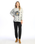 Jess & Jane French Brushed Knit Tunic - FB9 | 3X, Happy Days