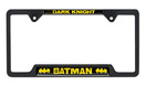 Batman Dark Knight Open Black Metal License Plate Frame