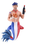 December Diamonds 55-55446 Merman Ornament, Frenc Coq