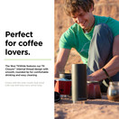 Klean Kanteen TKWide Insulated Coffee Tumbler with Café Cap | Stainless Steel Coffee Tumbler 16 Oz. Black