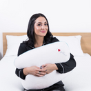 I Love Pillow Out Cold Bamboo Queen Size Medium Profile Bed Pillow Heat Neutralizing Memory Foam for Stomach, Back, and Side Sleeper Removable Washable Dual Climate Cooling Bamboo Cover Made in USA