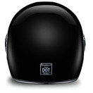D.O.T Approved DAYTONA RETRO - HI-GLOSS BLACK W/ CHROME ACCENTS R1-A-L (Size: L)