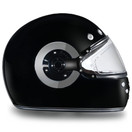 D.O.T Approved DAYTONA RETRO - HI-GLOSS BLACK W/ CHROME ACCENTS R1-A-L (Size: L)