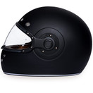 D.O.T. Approved DAYTONA HELMETS RETRO DULL BLACK W/ DULL BLACK ACCENTS - Large