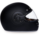 D.O.T. Approved DAYTONA HELMETS RETRO DULL BLACK W/ DULL BLACK ACCENTS | Large