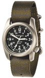 Bertucci A-2T Vintage Watch (Black, Defender Olive Nylon - W/ Sapphire)