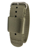 BERTUCCI Men's G–Type Comfort-Webb Field Drab 22mm - Nylon Webbing Strap Matte Stainless Steel Buckle Watch Band