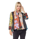 IC Collection Mixed-Print One-Button Jacket - 5450J | Small, Multicolor