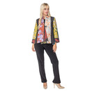 IC Collection Mixed-Print One-Button Jacket - 5450J | Small, Multicolor